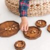 10 sorting and counting plates by Woodinout wooden toys
