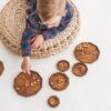 10 sorting and counting plates by Woodinout wooden toys
