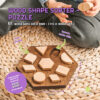 Wooden shape sorter by Woodinout Montessori toys