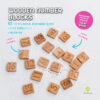 Wooden number blocks by Woodinout , Wooden Montessori toys shop