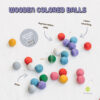 Rainbow colorful wooden balls by Woodinout , Wooden Montessori toys shop