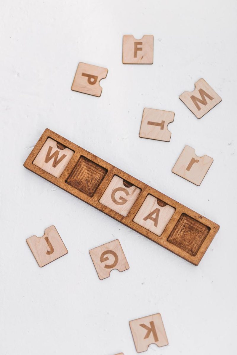 Junior Scrabble boards kit Woodinout © Spelling games