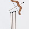 Wooden archery bow and arrows toy, personalized toddler gift, pretend play set