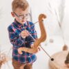 Wooden archery bow and arrows toy