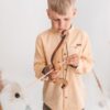 Wooden archery bow and arrows toy, personalized toddler gift, pretend play set