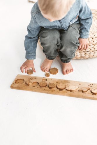 Wooden solar system toy by Woodinout Science toys